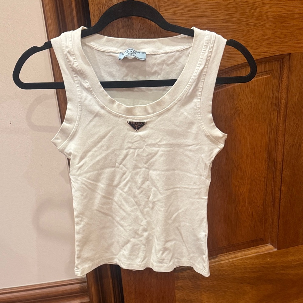 Prada Cream Tank Top